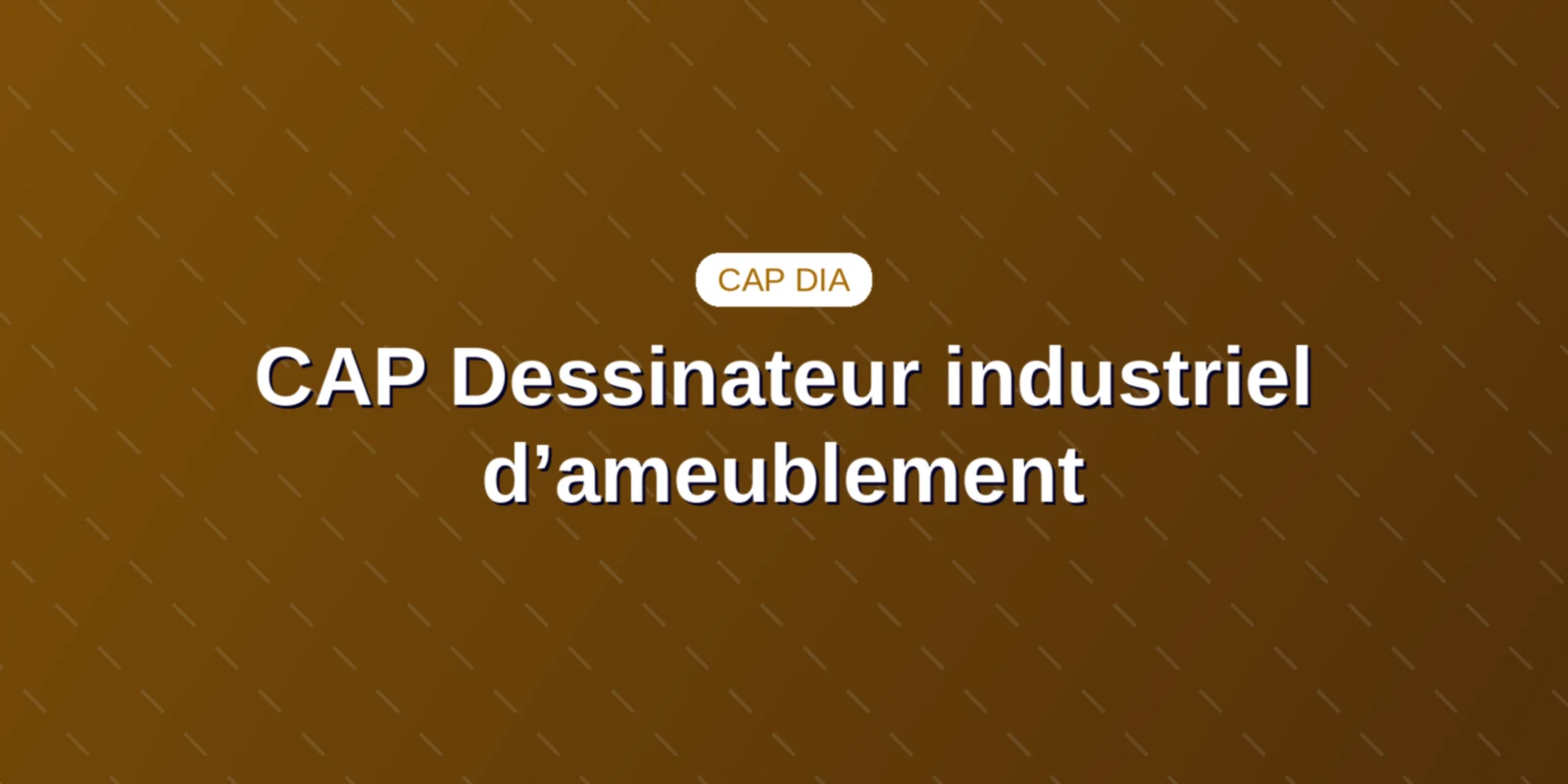 CAP Dessinateur industriel d’ameublement : programme officiel Couverture : bureau d'études d'ameublement avec logiciel DAO et plans de meubles