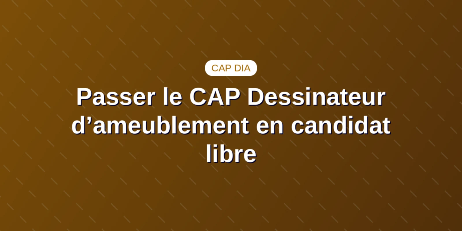 Couverture : Candidat libre traçant des plans d'ameublement sur table à dessin.